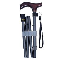 Cane for Men and Women Adjustable Folding Canes Travel Aluminum Lightweight Rubber Base Comfortable Handles Walking Cane for Balance and Gift of Support to Father and Mother