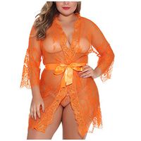 Women's Plus Size Chemise Floral Lace Lingerie Sexy Bodysuit Mesh Babydoll Sleepwear