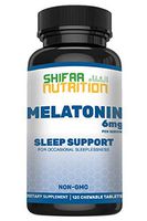 Melatonin Chewables by SHIFAA NUTRITION | Extra-Strength and Fast Acting Sleep Support & Comfort | Fast Dissolve Melatonin Chewables | Halal | Natural | Non-GMO | 6mg 60 Servings | 3mg 120 Servings