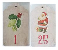 Pack Set of 25 Days of Christmas Gift Tags - Holiday Labels
