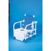 Bariatric Reclining Shower Chair Mesh Backrest Color: Suncast Blue