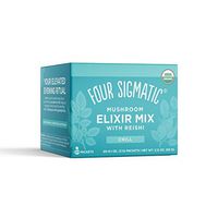 Reishi Mushroom Elixir by Four Sigmatic, Organic Reishi Mushroom Powder with Tulsi & Mint, Support Stress & Sleep, Decaf, Pack of 20