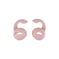 Protective Case, FTXJ 2 Pack Silicone Anti-Slip Earphone Case Hook Cover Replacement for Apple AirPods (Pink)