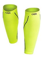 Compression Calf Sleeve for Men and Women,Running Pro Perforamce Claf Sleeves for Nurse,Marathon,Travel,Shin Splints,Hiking-Great for Muscle Recovery(Yellow,XL)