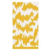 Caspari Modern Moiré Paper Guest Towel Napkins in Yellow - 15 Per Package