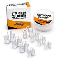 Anti Snoring Chin Strap with Nose Vents Plugs, Anti Snoring Snore Stopper Nasal Dilators Reduction Device, Snore Stopper Snoring Solution Devices