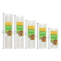 Vacuum Plastic Bag Storage Home Vacuum Sealer Food Bags 12+17+20+25+28cm*500cm 5 Rolls/Lot Vacuum Packaging Rolls