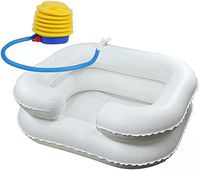 Shampoo Basin Collapsible Inflatable Portable Bed for The Disabled, Elderly, Pregnant, patient's washbasin After Surgery, Suitable for Family Outdoor Camping Trip