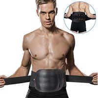 ZJchao Back Brace Support Belt for Men and Women, Self-Heating Magnetic Massage Pad Lumbar Lower Brace Double Pull Strap for Helps Relieve Pain and Stress(M)