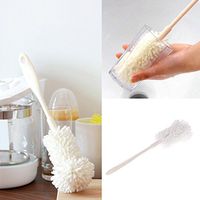Cicitop Long Handle Sponge Cup Cleaning Brush, Easy to Wipe The Bottom and Wall of The Glass, Bottle and Cup.