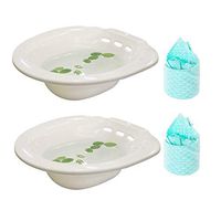 HZYWL Portable Bidet, Maternity Personal Hygiene Solution, Personal Care Washing Bowl Toilet Ideal for Travel, Standard Toilet Seats,2Pack