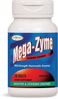 Enzymatic Therapy Mega-Zyme Gluten-Free 10X Strength Pancreatic Enzymes 100 Count