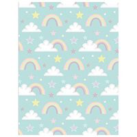 JAM PAPER Design Tissue Paper - Rainbows & Stars - 3 Packs of 4 Sheets