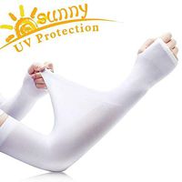 Arm Sleeve for Women, Simyoung Cooling Arm Sleeves Sun Protection UPF 50 Compression Sun Sleeves for Running, Cycling, Fishing, Golf, Volleyball, Basketball, Baseball & Football (White)
