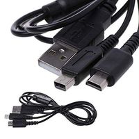 2-in-1 USB Power Charging Cable Y-Splitter Cord for Nintendo 3DS NDSI DS Lite Game Accessory Cables