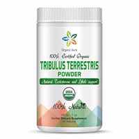 Organic Aura Tribulus Terrestris Powder with Maximum Steroidal Saponins 16Oz - 1Lb. Natural Energy Enhancer, Mood Support, Boosts Libido and Urinary Tract Protection. 100% Natural and Non-GMO.