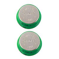 2pcs 1.2V 40mAh NiMH Flat Top Cell Coin Button Rechargeable Battery USA SHIP
