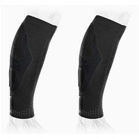 DonJoy Performance Trizone Calf Compression Sleeve for Compression, Muscle Fatigue, Soreness, Achilles Tendonitis Support, Swelling - Medium, Black - 2 Pack