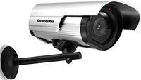 SecurityMan SM-3802 Dummy Outdoor/Indoor Camera with LED (Silver)