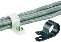 Panduit CCH56-S10-C Fixed Diameter Cable Clamp, #10 Screw, Nylon 6.6, Natural, 0.56-Inch Bundle, Natural (100-Pack)