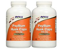 Now Foods Psyllium Husk 500mg (. 2Pack (500Vcaps Each))