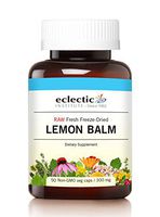 Eclectic Lemon Balm Freeze Dried Vegetables with Glass, Blue, 50 Count