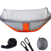 Yoyorule Camping & Hiking Tool Portable Strength Camping Hammock Hanging Bed with Mosquito Net Outdoor Travel
