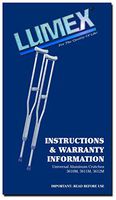 Lumex 3611lf-8 Universal Aluminum Lightweight Adult Tall Crutches