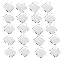 Tens Unit Electrodes 20 PACK Square Tens Pads 2x2 Replacement Electrode Pads for TENS/EMS Units Reusable 20 Times per Pad Premium Quality Gel Med X Brand