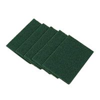 Reusable Scouring Pads, Heavy Duty Household Cleaning High Quality Scrubber with Non-Scratch Anti-Grease Technology,Green -5 Pack