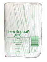 Green2 Individually Wrapped Bamboo Paper Straws 7.75" 5000 Ct, 15.55 Pound