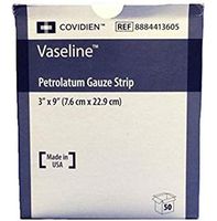 Kendal Vaseline Petroleum Gauze Dressing - 3" x 9" each #413605 dressing
