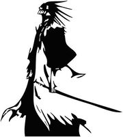 Bleach - Kenpachi Zaraki Anime Vinyl Decal Sticker for Car/Truck/Laptop (4.0" x 3.5")