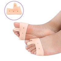 Toe Separators/Corrector gLoaSublim,1 Pair Silicone Toe Hallux Valgus Separators Straighteners Bunion Pain Relief - Skin
