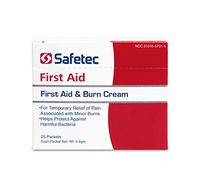 Safetec First Aid Burn Cream .9 g. Pouch 25 ct. Box (6 Pack)