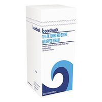 Boardwalk JSTW1025R4 Jumbo Straws, 10 1/4", Plastic, White w/Red Stripe, Pack of 500 (Case of 4 Packs)