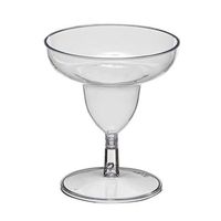 Party Essentials Miniware Mini Plastic Margarita Glasses, Clear