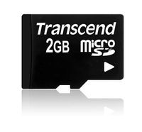 Transcend 2 GB microSD Flash Memory Card (Without SD Adapter) TS2GUSDC