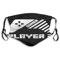 for Adult Kids Anti Pollution Face Ma-sk Dust Mouth Ma-sk Gamer Player 2 -Video Games Lover, Matching Family GIF with Filter 5 Layers of Activated Carbon Filter Adjustable Reusable Ma-sk