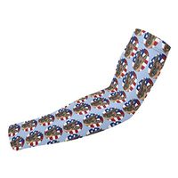 Sincerity First American Flag Wolfhound UV Protection Cooling Arm Sleeves for Sports Golf Men Women