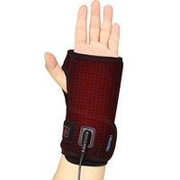 Creatrill Hand and Wrist Heated Wrap with 3 Level Controller - Brace with Pads for Moist Heat Therapy, Perfect for Arthritis, Carpal Tunnel Pain, Tendonitis, Chronic Injuries, Bruises, Sprains (Hand)