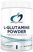 Designs for Health L Glutamine Powder - 3000mg Amino Acids Supplement for Muscle Recovery, Gut and Immune Support - Dairy Free and Gluten Free (166 Servings / 500g)