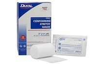 DUKAL Conforming Stretch Gauze Bandage, 2" x 4.1 yd, Sterile (Pack of 96)