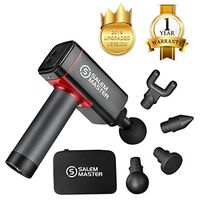 Massage Gun with Carrying Case, Professional Deep Tissue Massager for Athletes with 4 Speed Strength Levels for Muscle Soreness Relieves (Black)