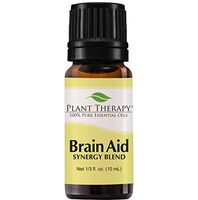 Plant Therapy Essential Oils Brain Aid Synergy - Focus & Attention Blend 100% Pure, Undiluted, Natural Aromatherapy, Therapeutic Grade 10 mL (⅓ oz)