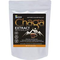 Sayan Siberian Chaga Mushroom Extract with Shilajit Powder 4Oz/113g –Powerful Antioxidant Fulvic Acid Supplement –Immune System Health Booster, Inflammation Reduction +All Natural Yeast Support