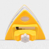 George zhang New Double-Sided Glass All Purpose Wipe Adjustable Magnetic Wipe Glass Artifact Anti Pinch Window Cleaning high Rise Cleaning Brush 4-30mm,Yellow