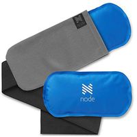 Node Fitness 6" x 11" Hot and Cold Therapy Compress - 2 Pack - Reusable Gel Ice Packs with Cover and Strap