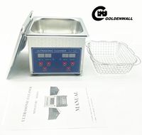 CGOLDENWALL 1.3L Professional Multifunctional Stainless Steel Ultrasonic Cleaner Eyeglasses Jewelry Cleaner Digital Commercial Grade