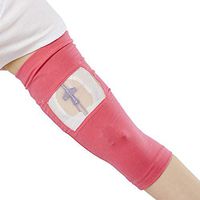 PICC Line Cover by Care+Wear - Ultra-Soft Antimicrobial PICC Line Covers for Upper Arm That Provides Comfort, Security and Breathability with Mesh Window (Fuchsia, XX-Small 7"-9" Bicep)